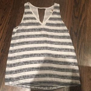 Cooper and Ella silk tank stripes